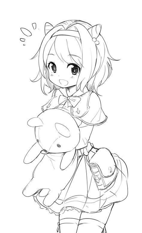 33+ lovely images Kawaii Anime Coloring Pages : Kawaii Anime Girl